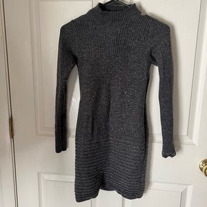 Grey sweater dress